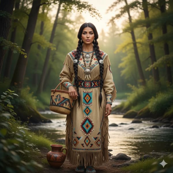 Native American girl — AI image prompt example