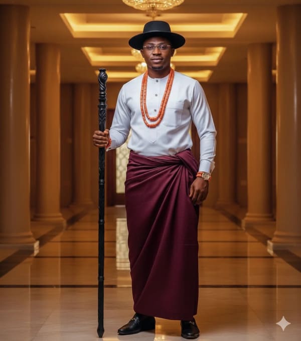 Nigeria Niger Delta Attire( ijaw traditional attire) — AI image prompt example