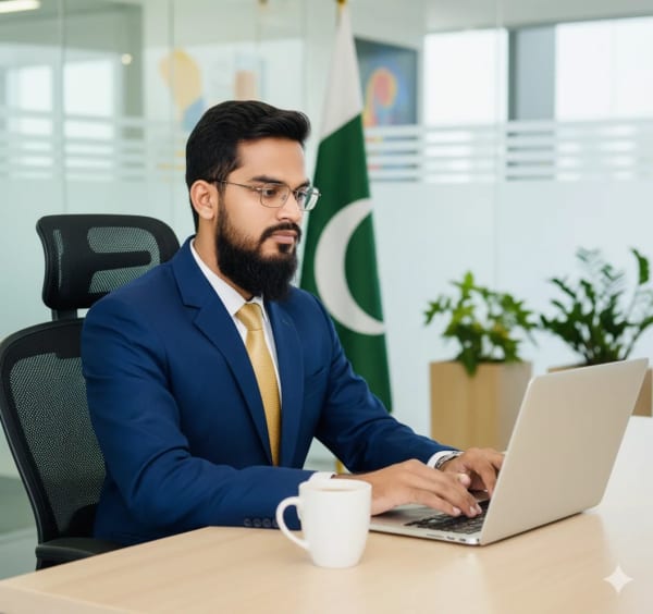 Office use in Laptop — AI image prompt example