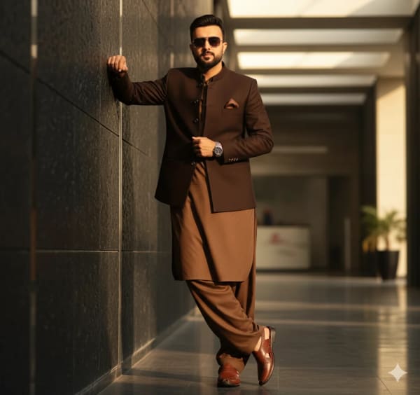 Pakistani traditional dress — AI image prompt example