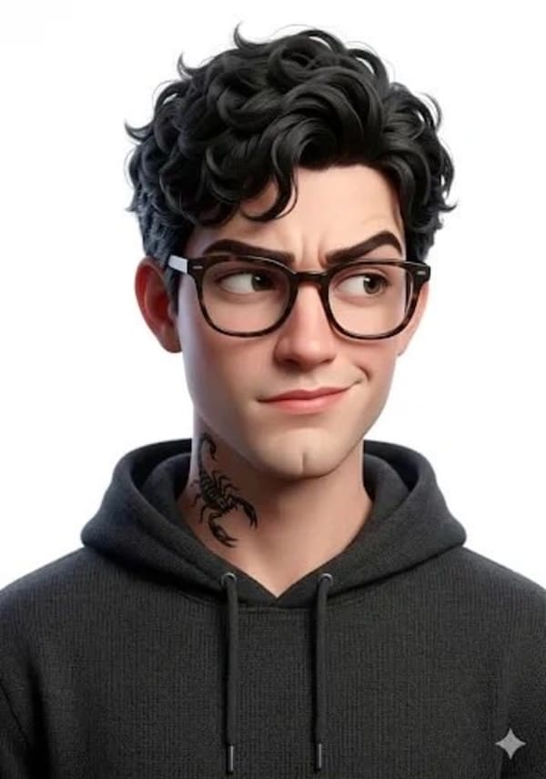 Pixar Duo Portrait — AI image prompt example