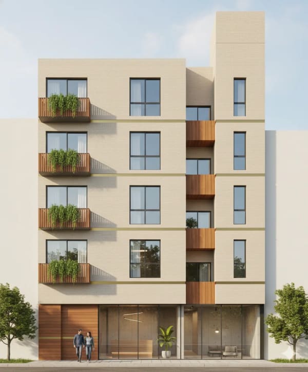 Realistic Render Elevation from Sketch — AI image prompt example