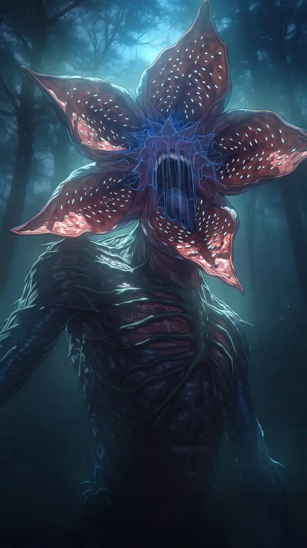Retro Demogorgon — AI image prompt example