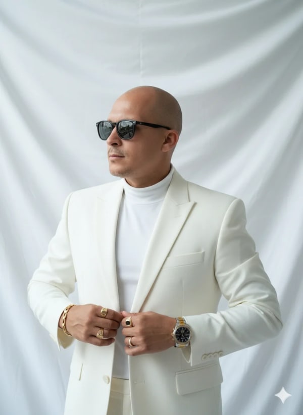 Roupas luxo — AI image prompt example