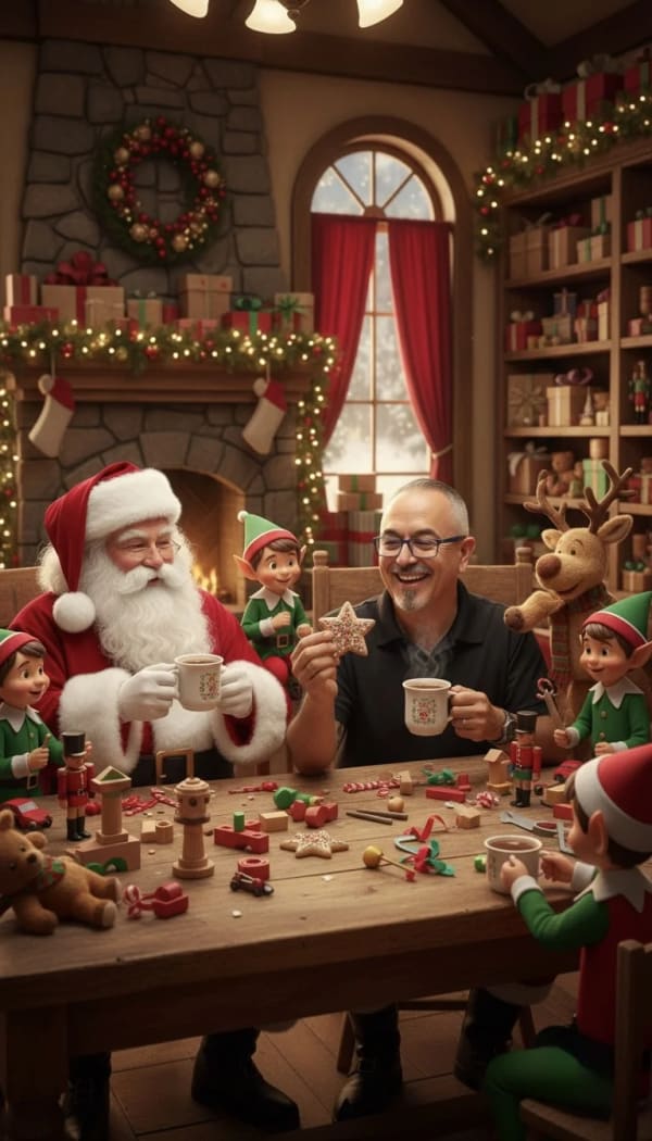 SANTAS HELPER — AI image prompt example