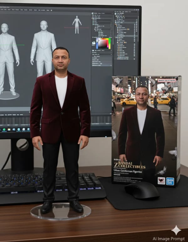 scale commercialized figure — AI image prompt example