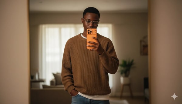 Selfie — AI image prompt example