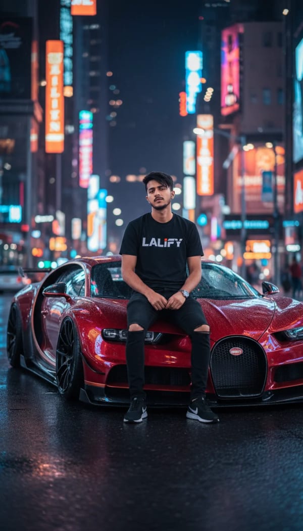 Sports car fashion — AI image prompt example