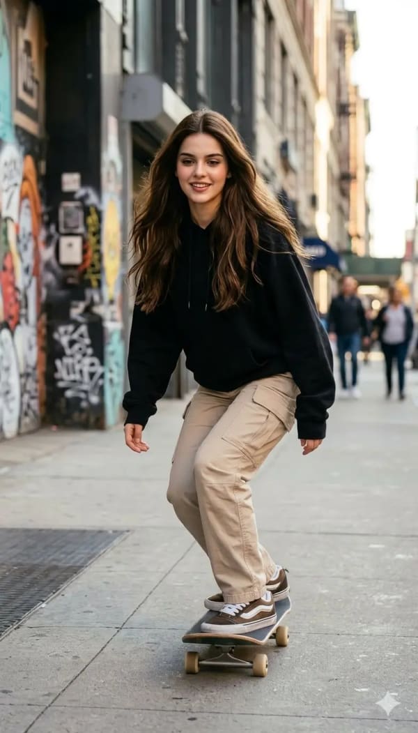 Street Skate Motion — AI image prompt example