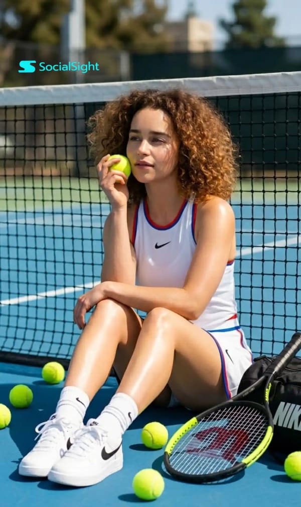 Tennis Court Dream — AI image prompt example