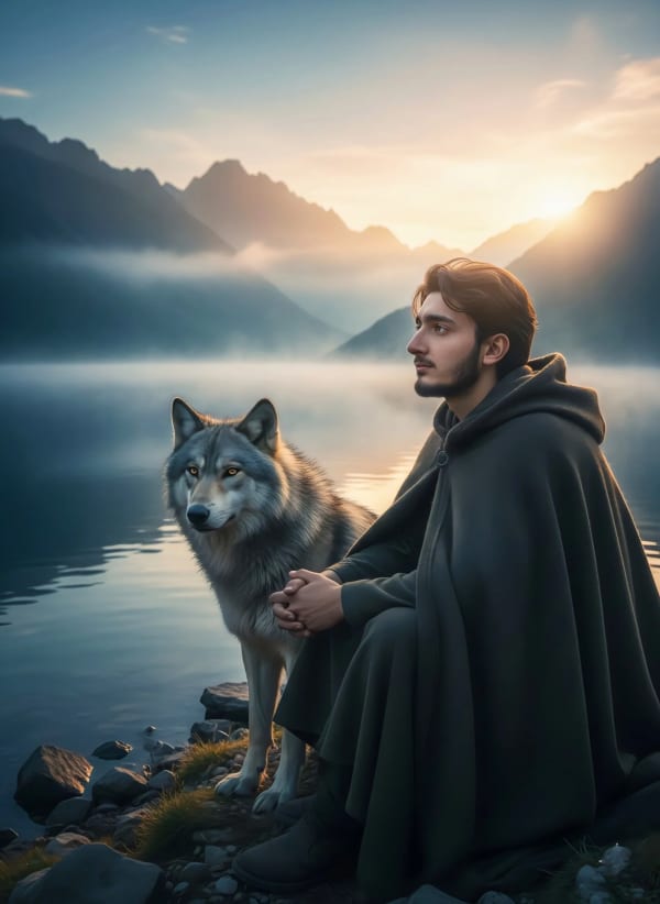 The Companion's Silence — AI image prompt example