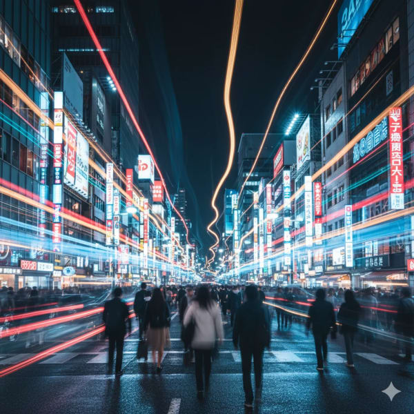 Tokyo street — AI image prompt example