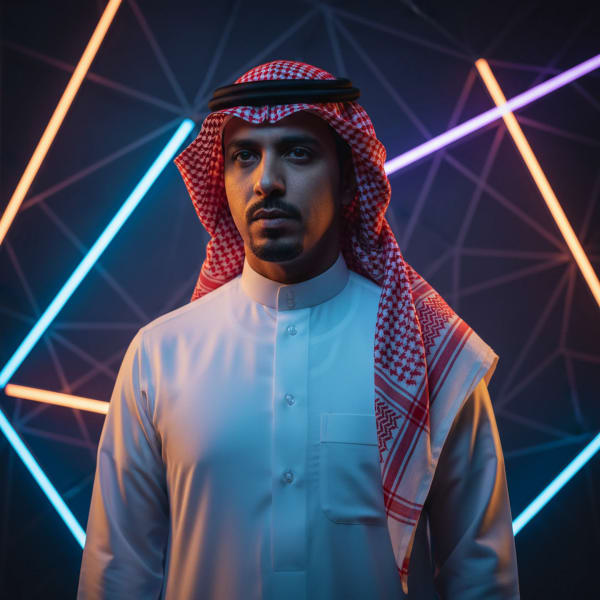 traditional Saudi Arabian attire — AI image prompt example