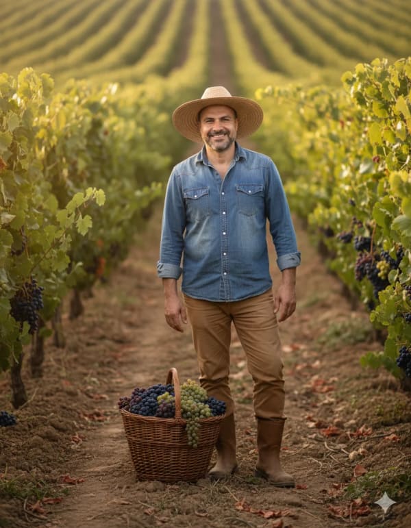 Vineyard joy — AI image prompt example