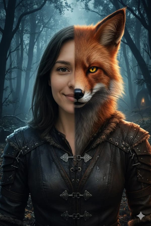 Your wild side (based on your face) — AI image prompt example