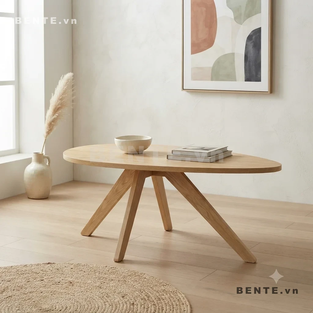 bàn sofa chân xòe