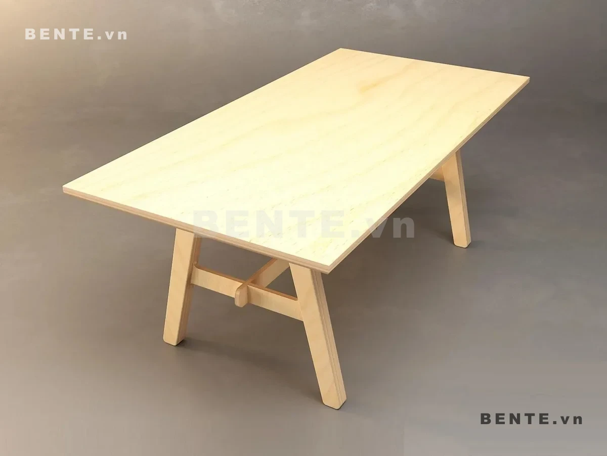 bàn lắp ráp mặt chữ nhật