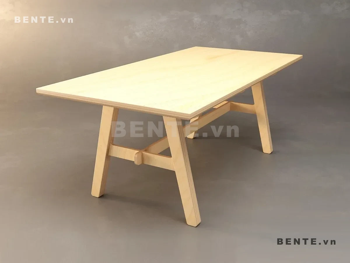 bàn làm việc mặt chữ nhật
