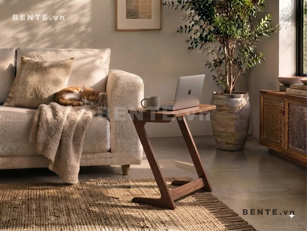 bàn phụ đặt cạnh sofa