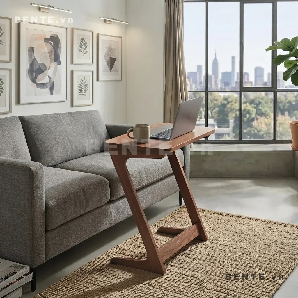 bàn sofa chân khung chữ A