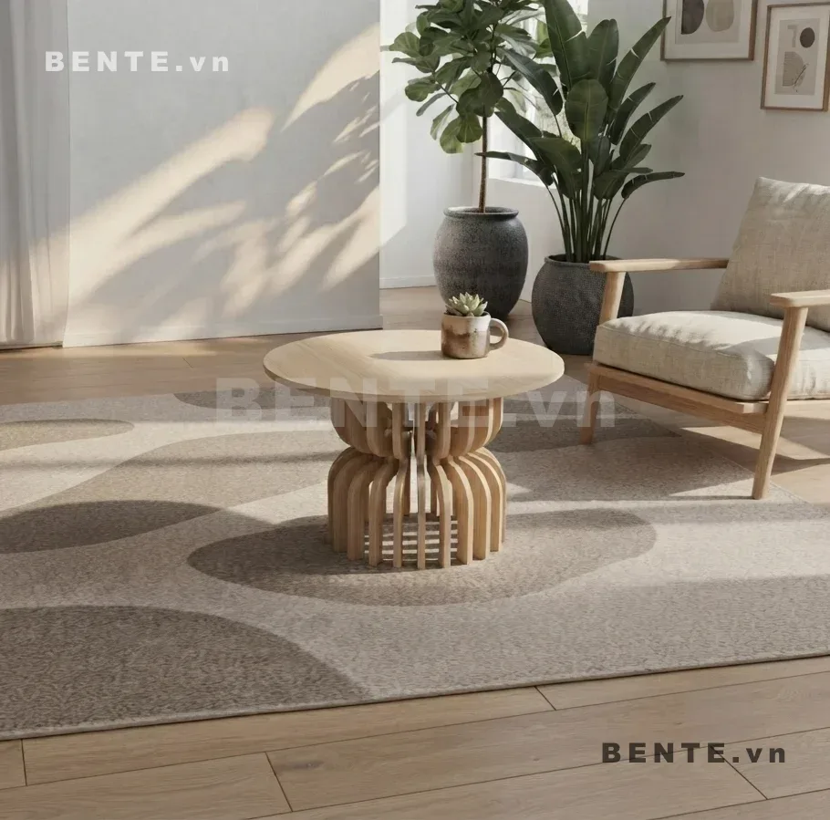 bàn sofa chân cong nhiều nan, bàn cafe chân nan giao nhau