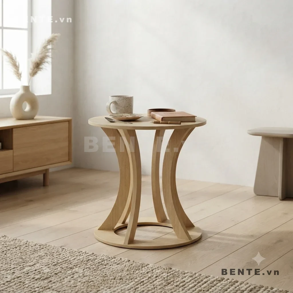 bàn phụ chân bản cong