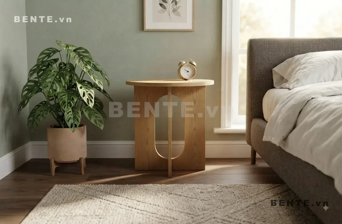 bàn sofa chân vòm lớn, bàn cafe cột giữa