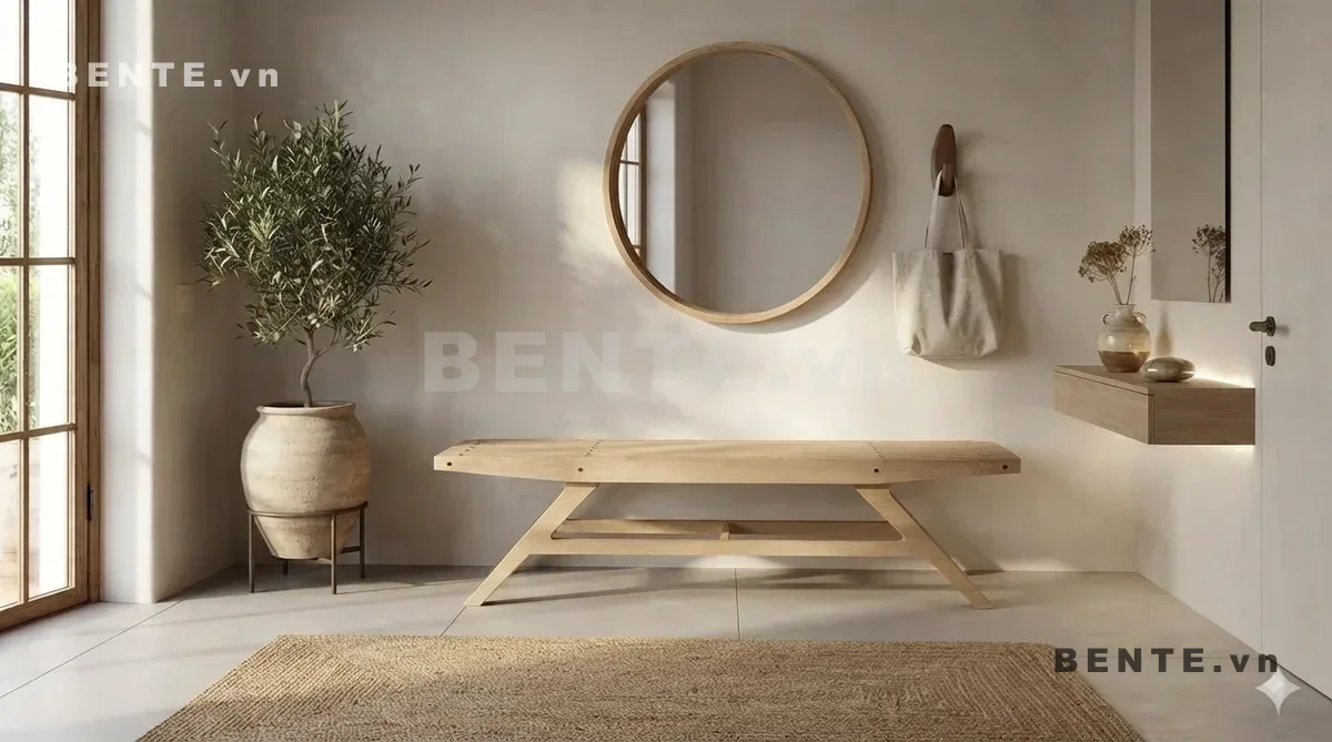 bàn console chân nghiêng