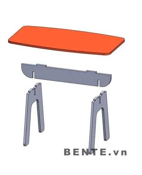 ảnh hướng dẫn lắp ráp, bàn console mặt chữ nhật bo góc, bàn console 4 chân nghiêng