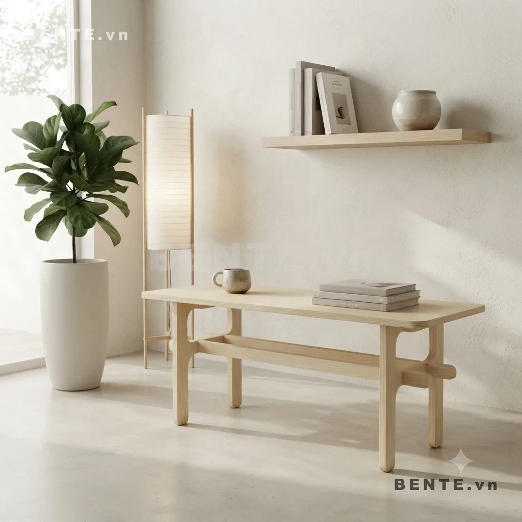 bàn sau sofa chân khung