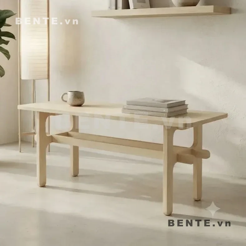 Bàn Gỗ Console Mặt Chữ Nhật Bo Góc, Chân Khung Khoét Ô Cong, Thanh Đỡ Ngang, Lắp Ráp Đơn Giản - B61843, bàn console mặt chữ nhật bo góc, bàn console chân khung khoét ô, bàn trang trí chân ô cong, bàn sau sofa chân khung, bàn console thanh đỡ ngang, bàn sảnh mặt chữ nhật, bàn hành lang chân khoét cong, bàn decor chân khung mở, bàn console chân bản rộng, bàn trang trí dáng hẹp
