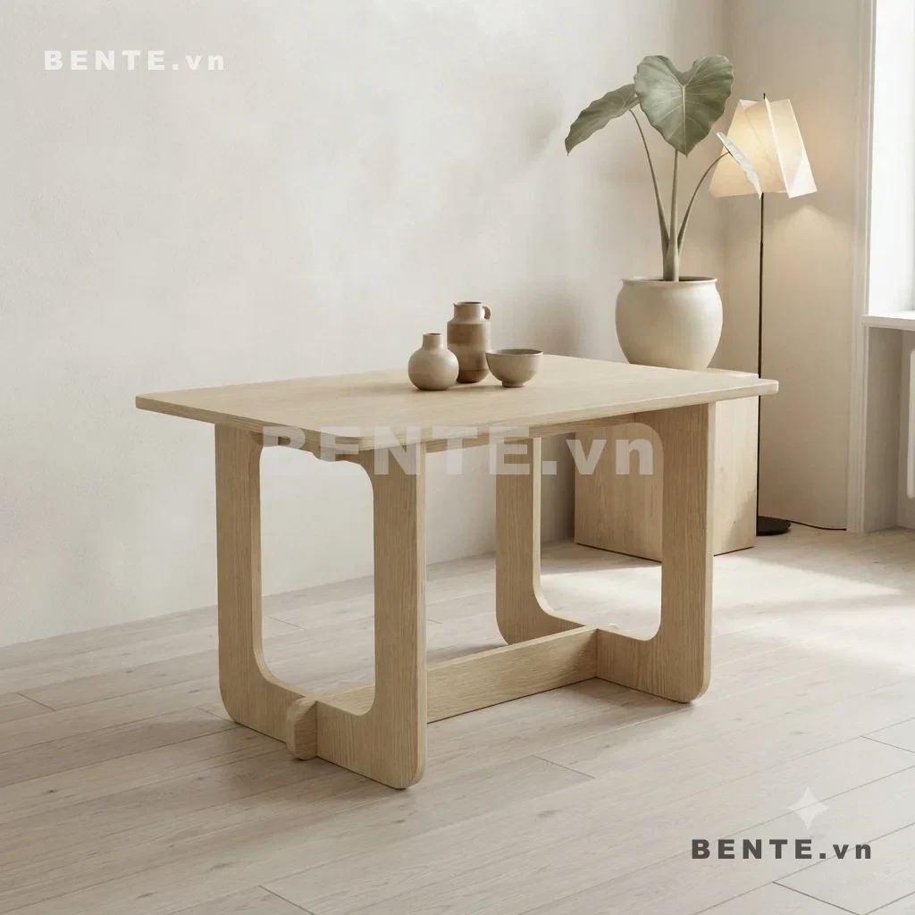 Bàn Gỗ Console Mặt Chữ Nhật, Chân Khung Khoét Ô Bo Cong, Thanh Liên Kết Thấp, Lắp Ráp Đơn Giản - B86142, bàn console chân khung khoét ô, bàn console chân ô bo cong, bàn trang trí chân khung mở, bàn sau sofa chân khung, bàn console đặt sát tường, bàn hành lang chân khoét cong, bàn decor chân bản rộng, bàn phụ khung chân bo cong, bàn console thanh liên kết thấp, bàn trang trí mặt chữ nhật