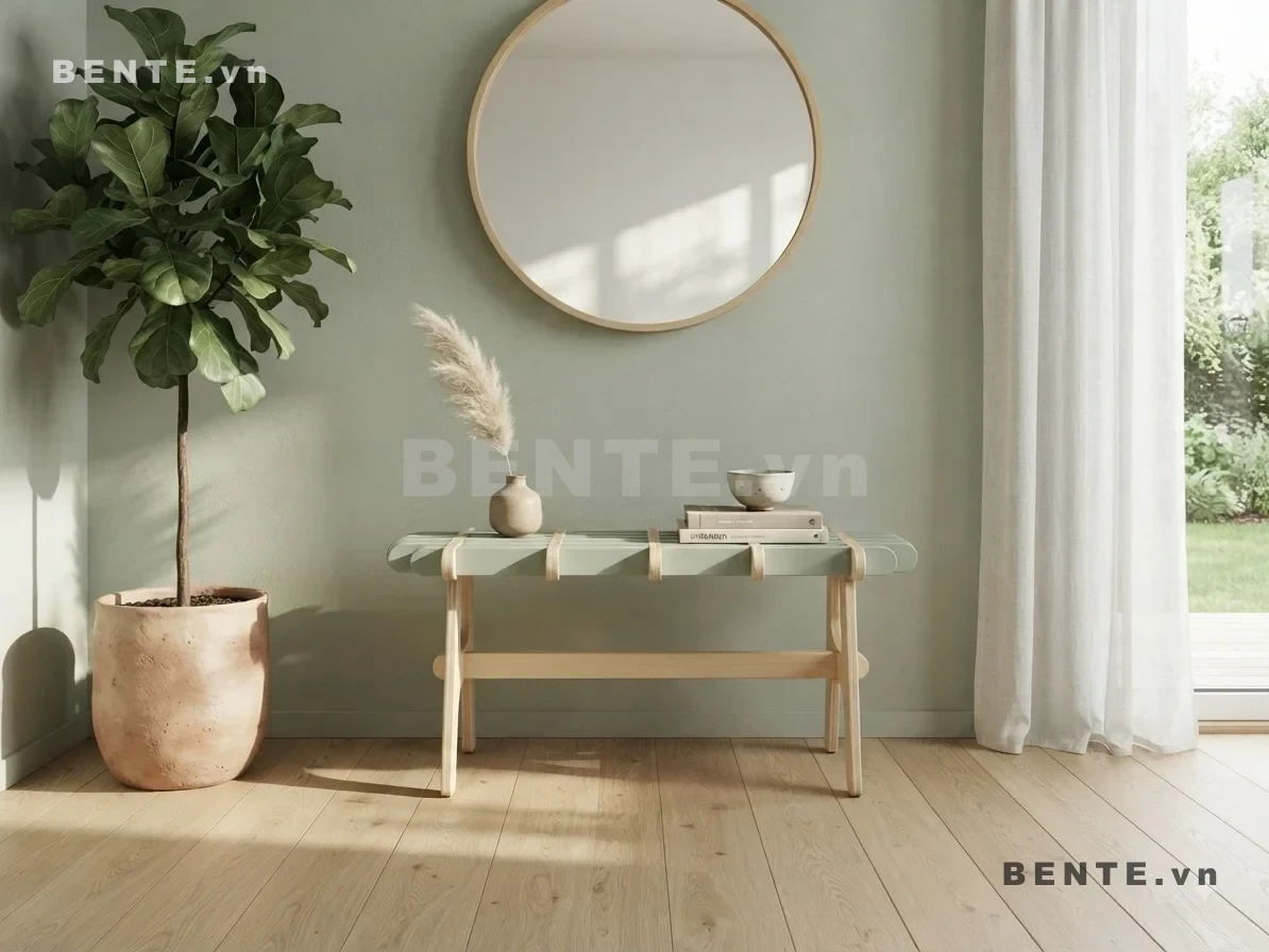 bàn sảnh mặt nan bo tròn