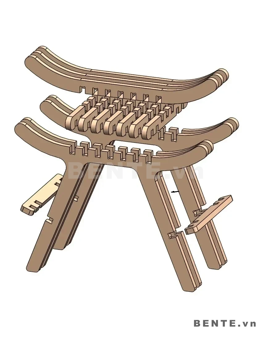 ảnh hướng dẫn lắp ráp, bàn console mặt nan cong, bàn console mặt lõm giữa