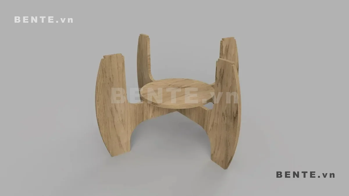 ảnh hướng dẫn lắp ráp, bàn phòng khách 2 tầng, bàn sofa kệ tròn giữa