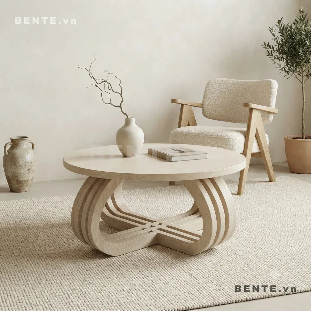 bàn sofa mặt tròn, bàn trà mặt tròn