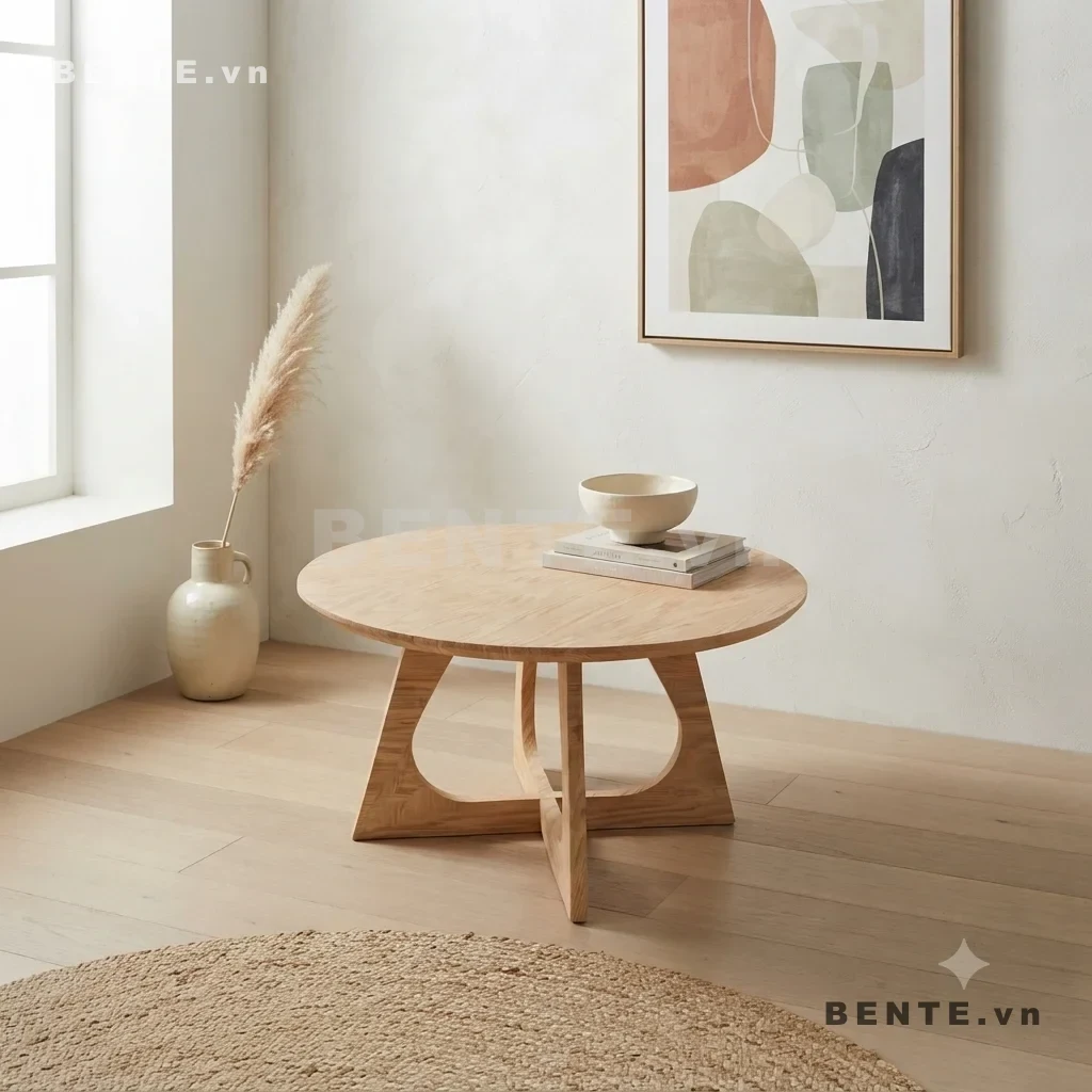 bàn chân đan xen, bàn sofa chân khoét cong