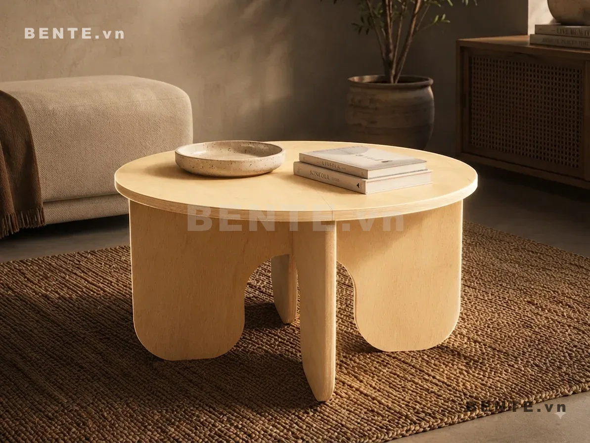 bàn phòng khách chân khoét vòm, bàn sofa chân giao nhau