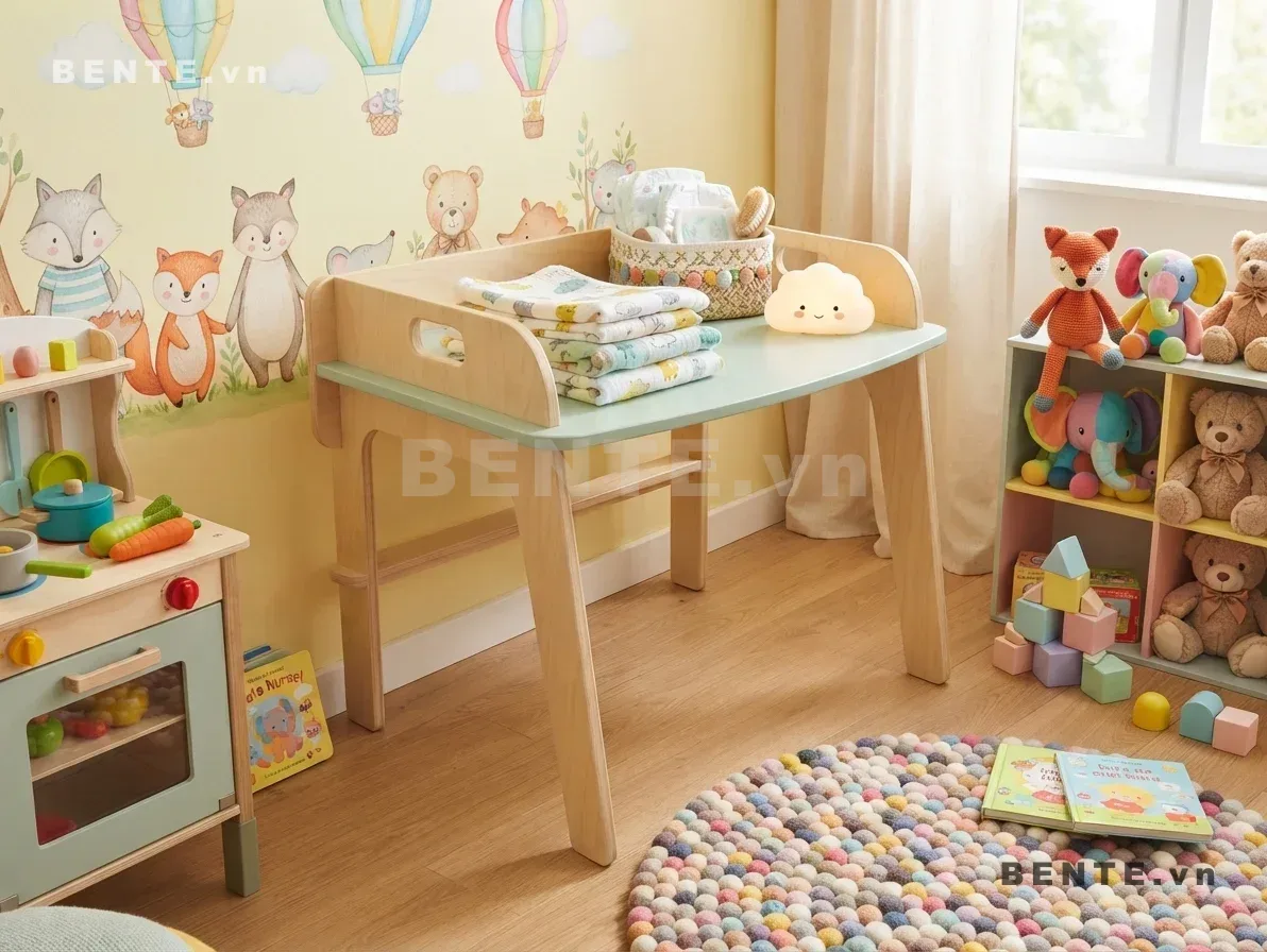 Bàn Học Gỗ Có Thành Chắn Để Sách Đa Năng, Lắp Ráp Đơn Giản Cho Trẻ Em - B74152, bàn học có thành chắn để sách cho trẻ em, bàn học trẻ em có khay để sách, bàn học cho bé có thành chắn, bàn học trẻ em có chỗ để đồ, bàn học đa năng cho bé, bàn học đọc sách cho trẻ em, bàn học vẽ cho bé, bàn học chơi cho trẻ em, bàn học trẻ em phong cách Montessori, bàn học lắp ráp có khay để sách