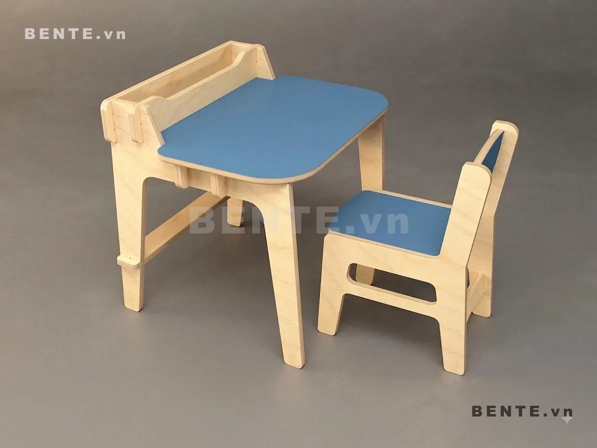 bộ bàn học trẻ em có kệ