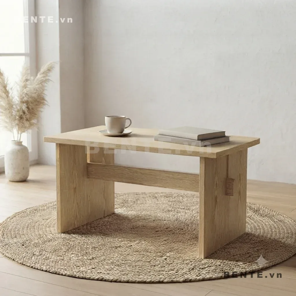 bàn cafe mặt chữ nhật, bàn phụ sofa