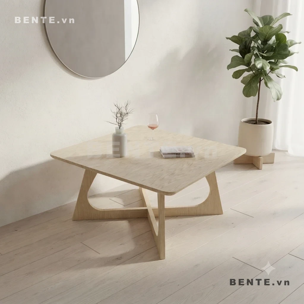 bàn cafe tròn phòng khách, bàn phụ tròn cạnh sofa