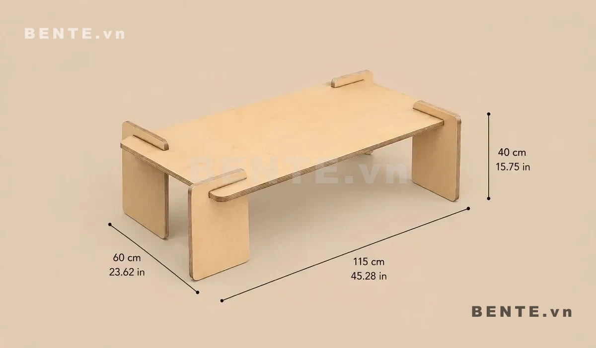 ảnh kích thước, bàn sofa mặt tròn phòng khách
