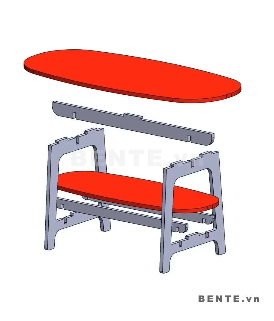 ảnh hướng dẫn lắp ráp, bàn sofa mặt tròn phòng khách