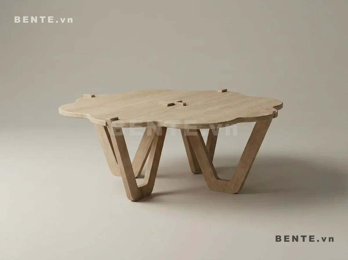 bàn trang trí mặt tròn, bàn sofa đa năng phòng khách