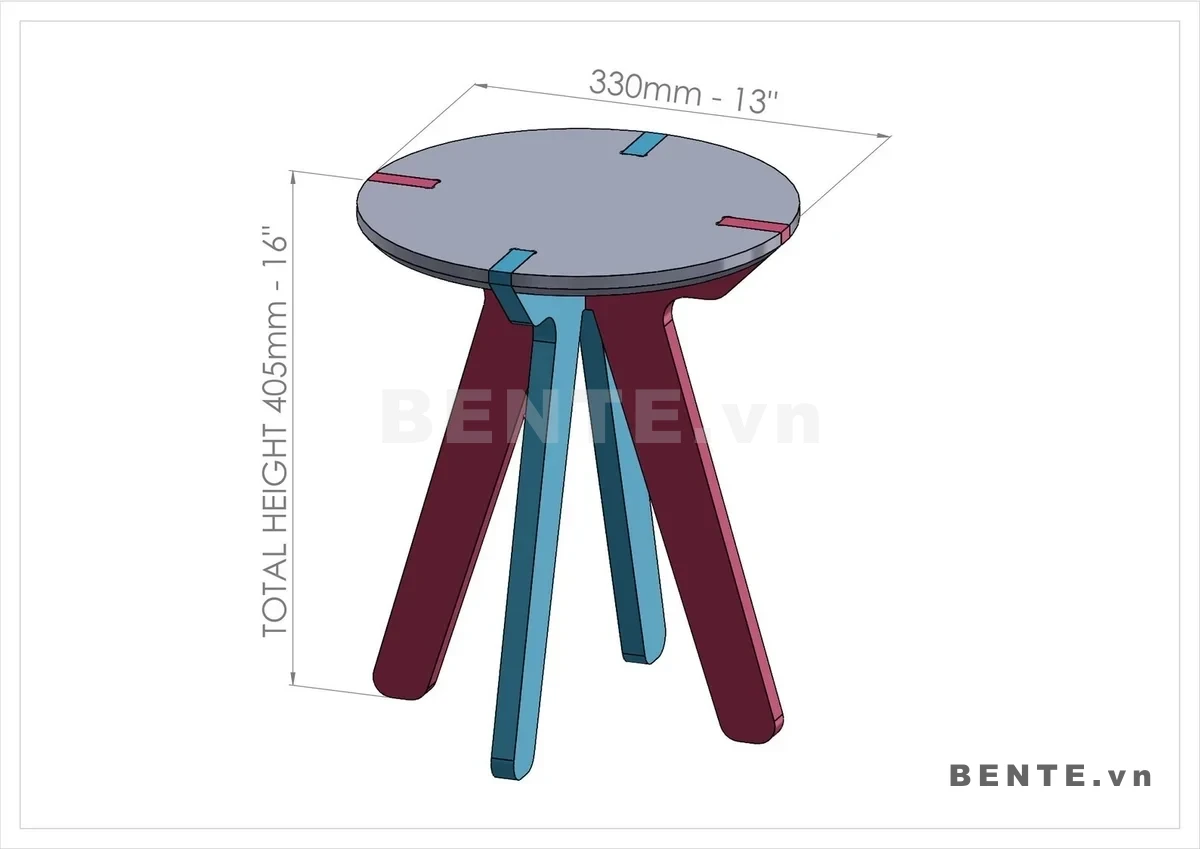 ảnh kích thước, ghế gỗ chân thắt eo, ghế stool chân bản rộng