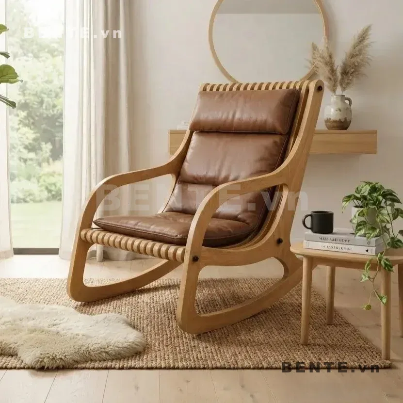 Ghế Gỗ Bập Bênh Nan Dọc Có Tay Vịn Cong, Không Bao Gồm Đệm, Lắp Ráp Đơn Giản - G73514, ghế gỗ bập bênh có đệm, ghế bập bênh tay vịn cong, ghế rocking chair có đệm, ghế thư giãn tựa lưng có đệm, ghế bập bênh hông khoét ô, ghế đọc sách bập bênh có đệm, ghế phòng khách chân cong, ghế ngồi thư giãn tay vịn, ghế bập bênh khung cong, ghế gỗ lắp ráp có đệm