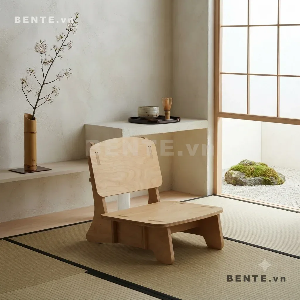 ghế gỗ tựa lưng bản rộng