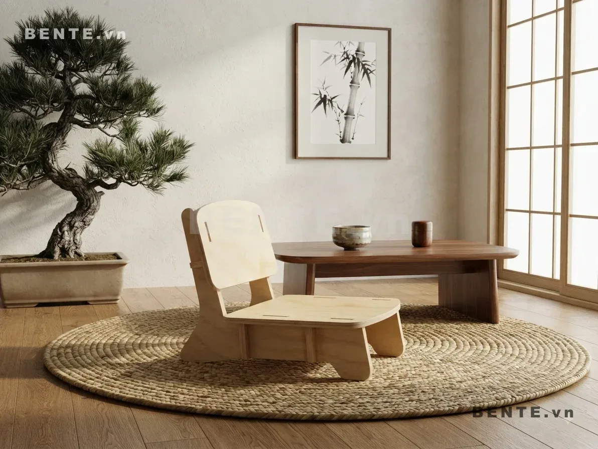 ghế bệt tựa lưng cho phòng khách