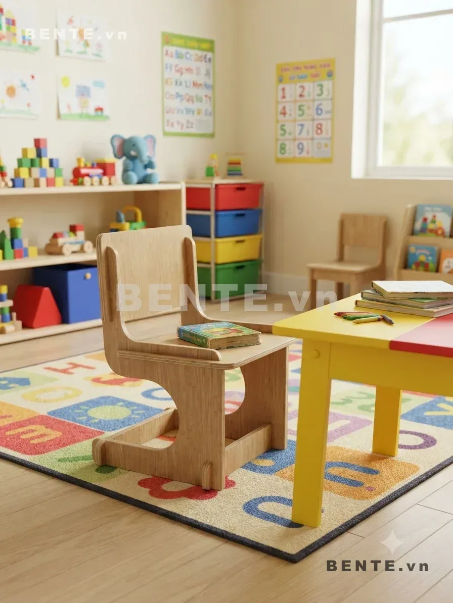ghế ngồi cho bé có tay vịn, ghế trẻ em có bệ phía dưới